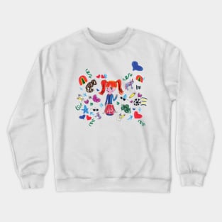 "Get Creative!" Doodle Crewneck Sweatshirt